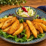 Steak burgonya