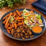 Pikáns gyros tál